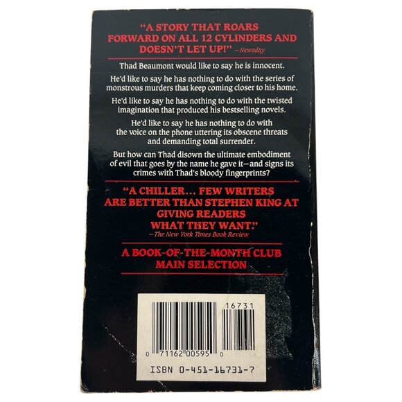 5 Stephen King Paperback Book Cujo Dolores Claiborne Salem Lot Dark Half Talisma - Picture 11 of 13